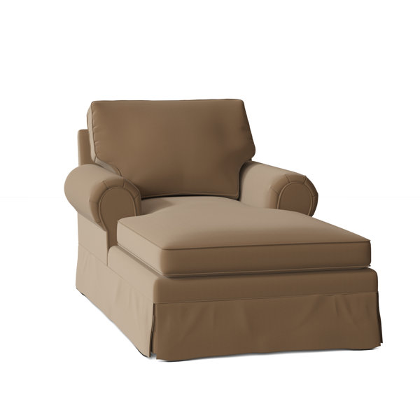 Slipcover for chaise online lounge with two arms